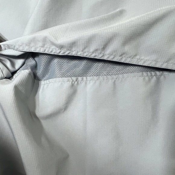 Duluth Trading Mens Fishing Shirt 2XL Vented Mesh Nylon Short Sleeve Blue - Picture 6 of 6